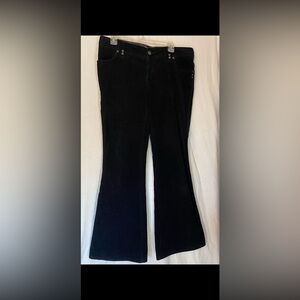 Corduroy pants Black size 12 High Sierra back pocket with zipper